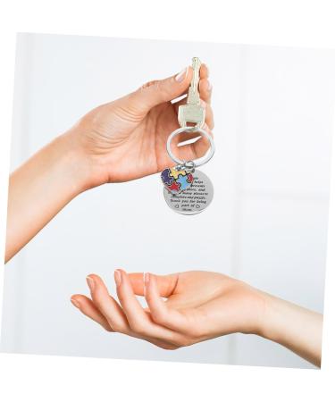 Besportble Key Pendant Set - Unique Puzzle Pair Keychain for Teachers & Therapists | Perfect Stainless Steel Birthday Gift - Buy Online on GoSupps.com