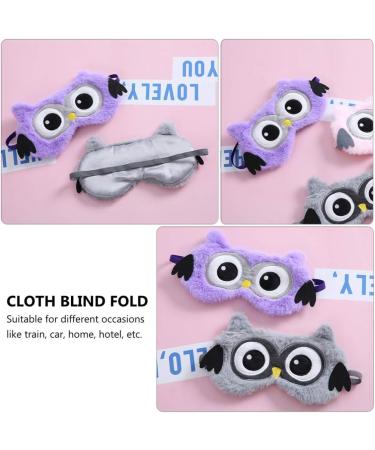 EXCEART Owl Eye Cover - Cute Cartoon Animal Sleep Mask for Kids & Adults - Purple - Buy Online on GoSupps.com