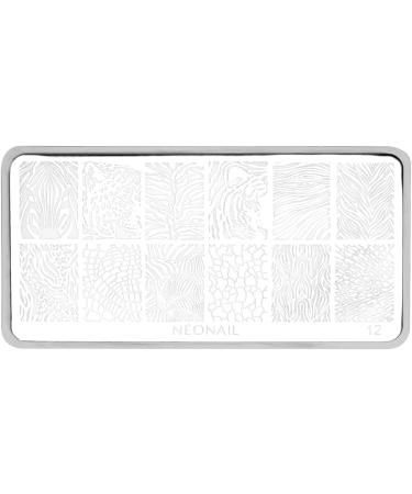 Neonail Stamping Plate 12 - Create Stunning Nail Art & Designs | Nail Stencils for French Nails | High-Quality Nail Stamp Schablone - Buy Online on GoSupps.com