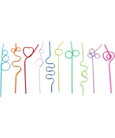 ISTOVO Children's Curly Party Straws Crazy Party Straw Curling Novel Straws for Party Bag fillings 36 Pieces - Buy Online on GoSupps.com