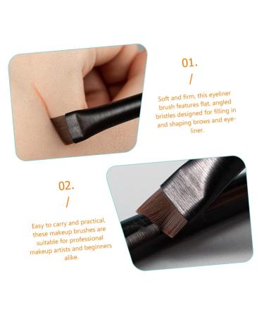 3 Sets Eyeliner Brushes - Ultra Fine & Angled Precision Eyeliner Tools for Perfect Eye Makeup | Beauty Cosmetic Brushes for Brows - Buy Online on GoSupps.com