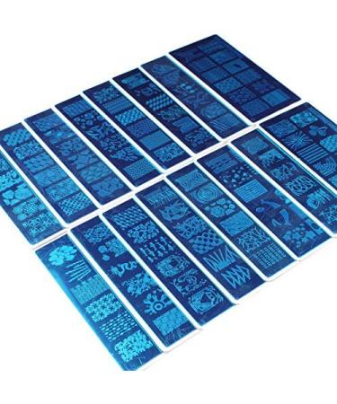 Buy Finger Angel 16 Design Nail Art Stamping Plates with White Holder & Green Rubber Stamper - DIY Nail Art Tools for Perfect Manicure - Buy Online on GoSupps.com