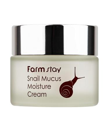 Farmstay Snail Mucus Moisture Cream - Snail Mucin Cream Daily Moisturizer - With Snail Mucus Filtrate and Hyaluronic Acid - Firms and Plumps - 1.7 oz