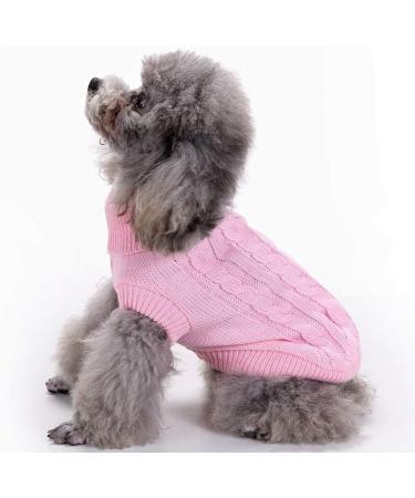 Warm Small Dog & Cat Sweater - Cozy Pet Sweatshirt | Perfect for Small Dogs & Kittens - Rosa L - Buy Online on GoSupps.com