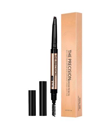 Eyebrow Liner Pencil - Double-Ended Ultra-fine Eyebrow Pencil | PAuto-Rotating Eyebrow Pencil Waterproof Eyebrow Makeup Pencil Liner for Lasting Eyebrow Makeup Light Brown