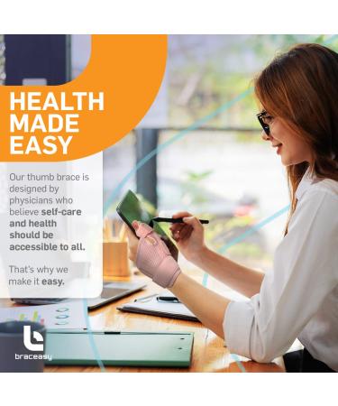 Buy Thumb Brace for Arthritis | Thumb Splint Left & Right Hand | Wrist & Thumb Support for De Quervains Tenosynovitis - Pink - Buy Online on GoSupps.com