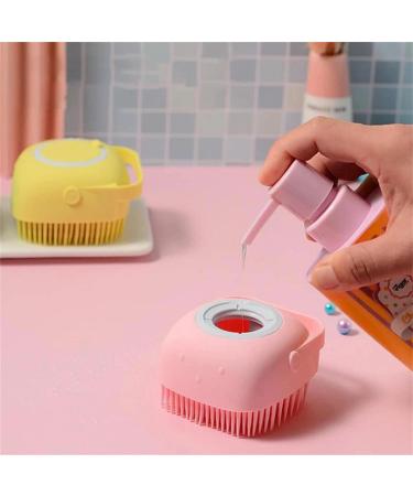 ZITIANY Silicone Bath Brush with Shampoo Dispenser - Soft Massage Shower Brush for Baby & Adults - Suitable for All Skin Types - 1PC - Buy Online on GoSupps.com