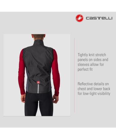 Buy CASTELLI Men's Squadra St. Vest Lightweight Black Sports Vest for Optimal Performance | International Shipping Available - Buy Online on GoSupps.com