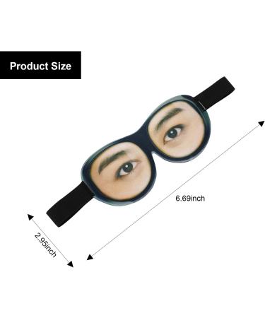 Open-Eyed Funny Sleep Mask | Soft Breathable Eye Mask for Sleeping | Adjustable Head Strap for Travel and Rest - Buy Online on GoSupps.com