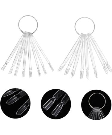 FOMIYES 300 Pcs Nail Color Card Board Nail Sticksnail Color Gel Nail Display Nail Art Practice Tip False Nail Art Display Nail Gel Display Book Display Plate Nail Polish Snails Plastic - Buy Online on GoSupps.com
