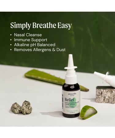 Ameo Life Aloe Infused Silver Nasal Spray - 24 ppm - Relieves Congestion & Mucous - Immune Support - Buy Online on GoSupps.com
