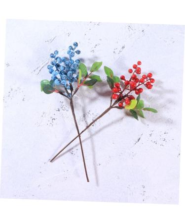 ABOOFAN 3pcs Coffee Shop Decor Artificial Berries Office Decoration Lifelike Berries Realistic Looking Berries Floral Decor Artificial Branches Fake Decorative Fruit Simulation Berries Red - Buy Online on GoSupps.com