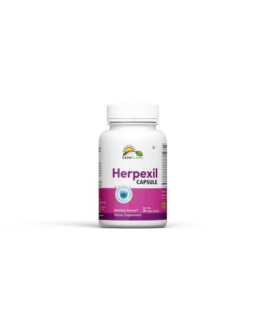 HERPEXIL Herbal Supplement 60 Vegan Capsules | Contains Psyllium Husk Licorice Aloe Vera Giloy Ginger & More | Non-GMO Gluten-Free 60 Count (Pack of 1)