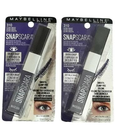 Maybelline New York Snapscara Washable Mascara Ultra Violet 310 - Pack of 2 - Buy Online on GoSupps.com