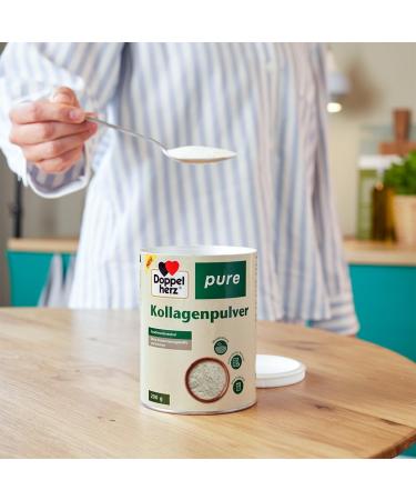 Double Heart Pure Collagen Powder - Tasteless Easily Soluble No Preservatives 200g - Premium Pasture-Sourced Protein - Buy Online on GoSupps.com