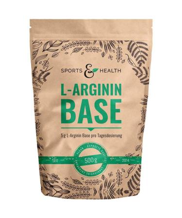 L arginine base powder - 500g vegan arginine powder 5g per daily dose - L -arginine is the purest source with the highest bioavailability and optimal pH value - Buy Online on GoSupps.com