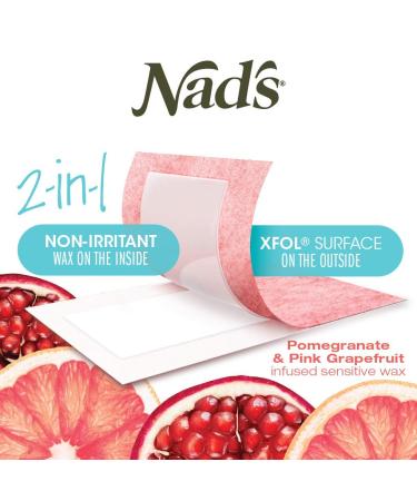 Nad's Body Wax Strips - 2-In-1 Exfoliator and Hair Removal Kit for Women - Buy Online on GoSupps.com