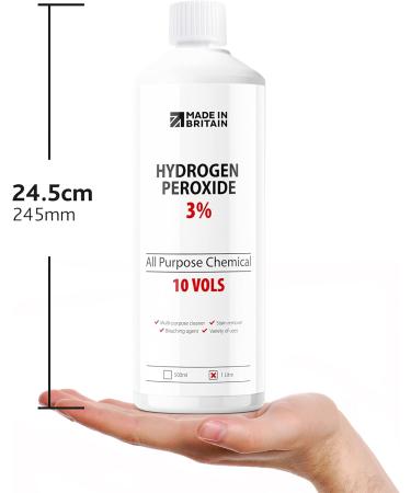 ChemLab McKLords Hydrogen Peroxide 3% 1 Litre 1 l (Pack of 1) - Buy Online on GoSupps.com