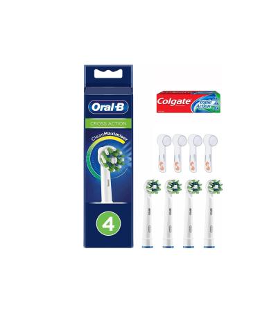 Oral-B Replacement Heads Pro Cross Action Black 4 Heads - Buy Online on GoSupps.com