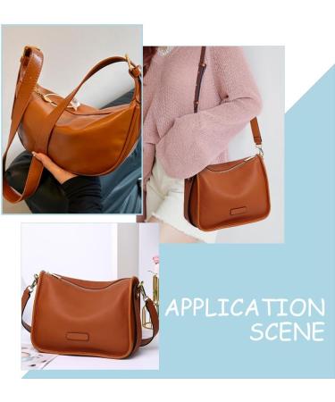 Wadorn 2.5cm Double-Sided PU Leather Belt Strip - 4m Flat Leather Cord for DIY Pocket Straps & Watch Bracelets - Brown - Buy Online on GoSupps.com