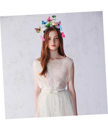 Gogogmee Hair Accessories Bride Headband Wedding Hairband Bride Hair Clip Butterfly Headband Birthday Headband Turbins for Ladies Head Hoop Cosplay Hairpin Hair Bands Creative Headwrap - Buy Online on GoSupps.com
