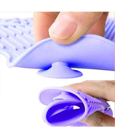 2-Pack Makeup Brush Cleaning Mat Cute Cat Animal Design Silicone Portable Brush Cleaner Pad Washing Tools with Suction Cups (Black+White) - Buy Online on GoSupps.com