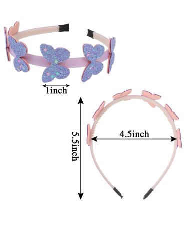10PCS Glitter Butterfly Headbands for Girls | Kids Toddlers Hair Accessories | Bling Star Shaped Head Bands | Birthday Party Favors - Buy Online on GoSupps.com