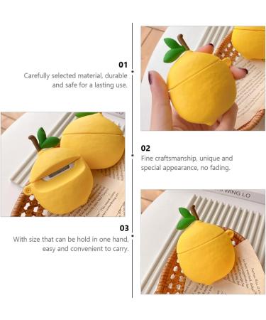 UKCOCO 1Pc Lemon Headphone Case Wireless Earphone Case Earphone Sleeve Headset case Earphone Shell Cute Skin Case Earbud Case Cover Clear Case Earphone Cover Silica Gel Simple Pro2 Yellow 9x6x4cm - Buy Online on GoSupps.com
