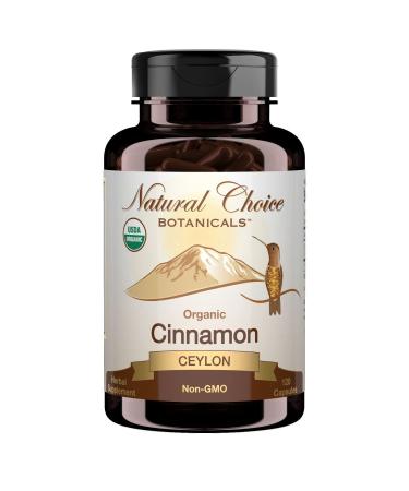 USDA Certified Organic Ceylon Cinnamon Capsules Non-GMO Verified Supplement 1000mg per Serving - 120 Capsules 2 Month Supply - Buy Online on GoSupps.com