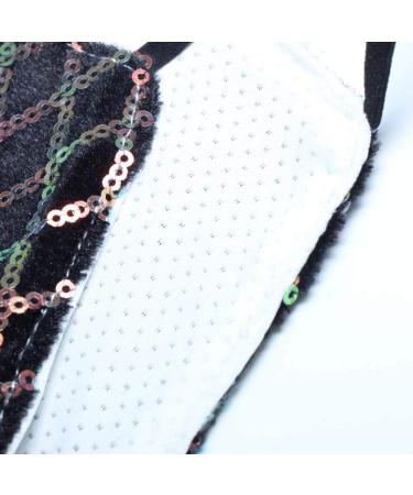 YienDoo Sparkly Sequin Mask - Orange Masquerade & Halloween Face Cover for Women & Girls - Buy Online on GoSupps.com