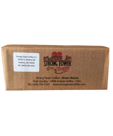 Strong Tower Coffee: 100% Arabica El Salvador Green Coffee Beans (5 lb) - Unroasted Beans - Buy Online on GoSupps.com