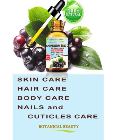 Botanical Beauty CHOKEBERRY SEED OIL Aronia Melanocarpa 100% Pure Natural Virgin Unrefined Cold Pressed Carrier Oil 1 Fl. Oz. 30 ml for For Face Skin Body Damaged Hair Lip Nails - Buy Online on GoSupps.com