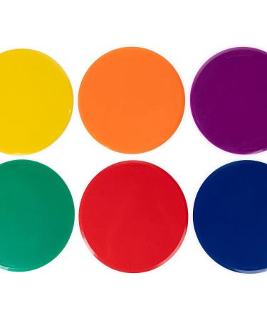 Champion Sports XLMSPSET Poly Spot Markers for Sports  Activities  and Social Distancing - 12-inch  Set of 6 - Multicolor - Buy Online on GoSupps.com