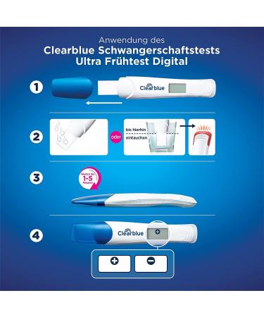 Clearblue Ultra Early Pregnancy Test Combo Pack - 3 Tests (1 Digital + 2 Visual) - Results 6 Days Sooner | Fast International Shipping - Buy Online on GoSupps.com