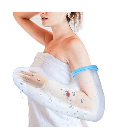 SUPERNIGHT Waterproof Full Arm Cast Cover Protector for Shower Reusable Adult Cast Sleeve Bag Cover to Keep Wound and Bandage Dry Waterproof Cast Cover for Broken Hand Elbow Wrists Arms Adult Full Arm