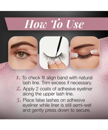 Ardell Lash Contour 371 Outer Volume Dramatic Eye-Elongating Effect + DUO Line It Adhesive | 2 Pairs - Buy Online on GoSupps.com