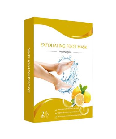 Mascarill Lot de 2 paires de chaussettes exfoliantes pour enlever les callosit s | Traitement de la peau morte et des talons fissur s | Hydratation profonde douceur b b spa maison