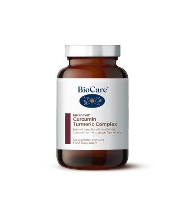 BioCare MicroCell Curcumin Turmeric Complex | Micellised Curcumin with Turmeric Ginger and Pine Bark | Suitable for Vegetarians and Vegans - 60 Capsules