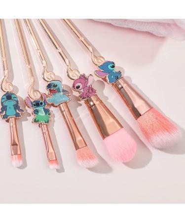 Interstellar Baby Makeup Brushes Set - 5Pcs Stitch Theme Brushes - Premium Synthetic Foundation & Eyeshadow Brush Set - Ideal Gift for Young Girls & Women - Pink - Buy Online on GoSupps.com