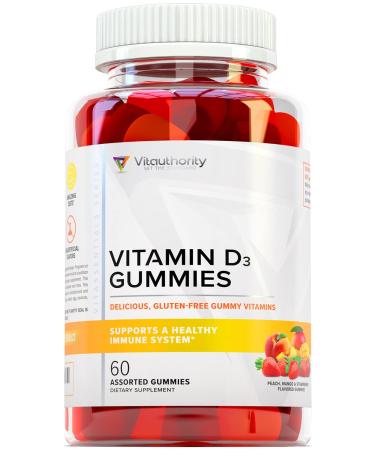 Delicious Vitamin D3 Gummies for Adults - High Absorption Gummy Vitamin D 2000 IU for Bone Teeth Muscle and Immunity Support - Gluten Gelatin and Artificial Flavor Free Vitamin D Gummies for Women