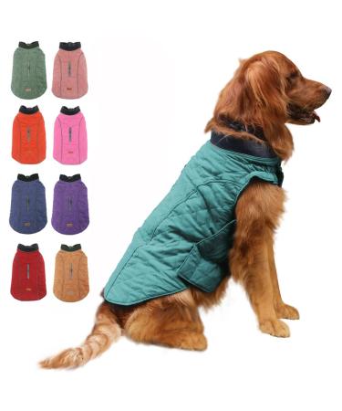 EMUST Dog Jackets for Winter Thick Dog Clothes for Medium Dogs Boy Coats for Dogs Winter Dog Coats for Cold Weather 7 Sizes 13 Colors (Medium(Pack of 1) Turquoise) Medium(Pack of 1) Turquoise