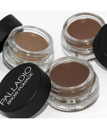 Palladio Waterproof Brow Pomade - 24-Hour Wear Sweatproof & Creamy Formula - Dramatic Defined Look in Taupe - Buy Online on GoSupps.com