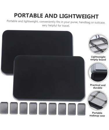 FRCOLOR 2ensembles Palettes de Fards Paupi res Vides Plateau Maquillage Portable Bo te Fards Paupi res avec Compartiments Multiples - Buy Online on GoSupps.com