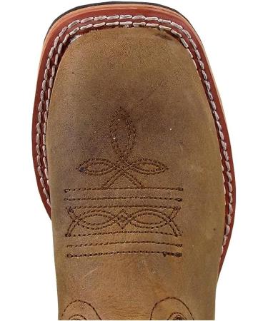Smoky Mountain Jesse Youth Western Boots | Square Toe | Genuine Leather | Rubber Sole | Brown Distress/Green Crackle | Size 9.5 Little Kid - Buy Online on GoSupps.com