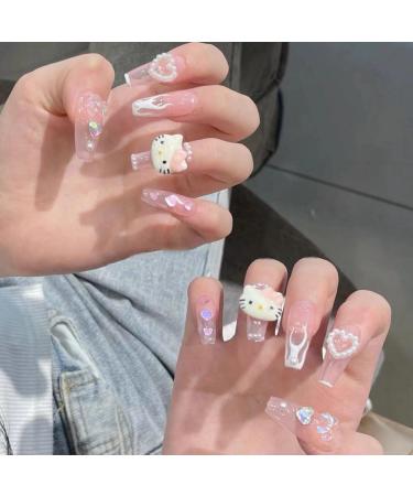 60Pcs Kawaii Nail Charms - Cute Cartoon 3D Resin Decorations for Acrylic Nails | DIY Craft Supplies - Buy Online on GoSupps.com