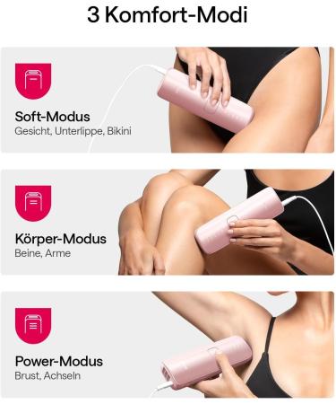 Ulike Air 3 IPL Hair Removal Device - Sapphire Ice Cooling for Painless Long-lasting Results | At-Home Laser Hair Removal for Men & Women - Pink - Buy Online on GoSupps.com