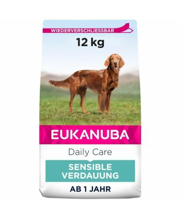 Eukanuba Adult Dog Daily Care Sensitive Digestion for All Breeds Chicken 12 kg