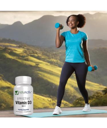 naturActiiv Organic VIT D3 125mcg (5000 iu) Pro Strength MiniCaps Support Bone Muscle Joint Cardio Breast Colon Immune Health Easy Swallow Fast Absorb - Buy Online on GoSupps.com