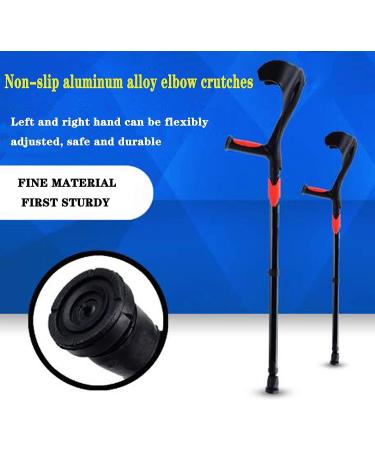 Forearm Crutches Adjustable Adjustable Forearm Crutches of - Lightweight Cuff Crutch - Adjustable Standard and high Adult Anti-Slip Shock Absorber Orange Lightweight Arm Crutch Journey - Buy Online on GoSupps.com