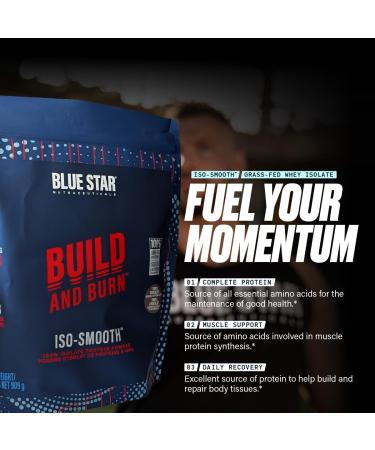 Blue Star Nutraceuticals Iso-Smooth 100% Isolate Whey Protein Powder 30g Protein Per Serving - Low Carb Keto Friendly - Easy Mixing and Absolutely Delicious Protein Shake (Tahitian Vanilla Bean) - Buy Online on GoSupps.com